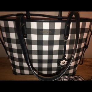Michael Kors gingham (black and white) Tote